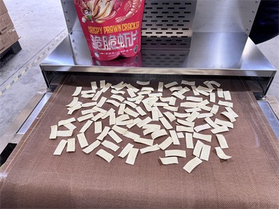 Small microwave puffing tunnel oven for Prawn cracker